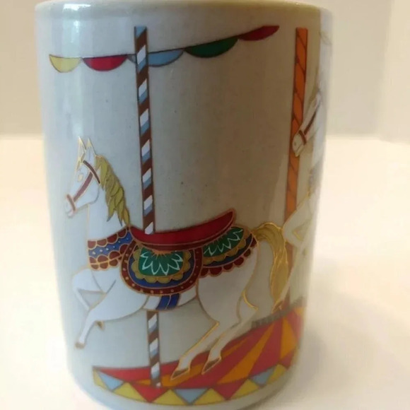 Otagiri Japan Carousel Horses Mug - Picture 2 of 10